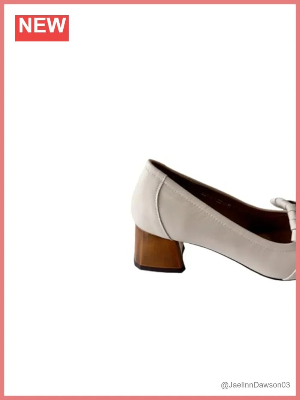 Genuine Leather Square Toe Tassel Chunky Heel Loafers with Chain